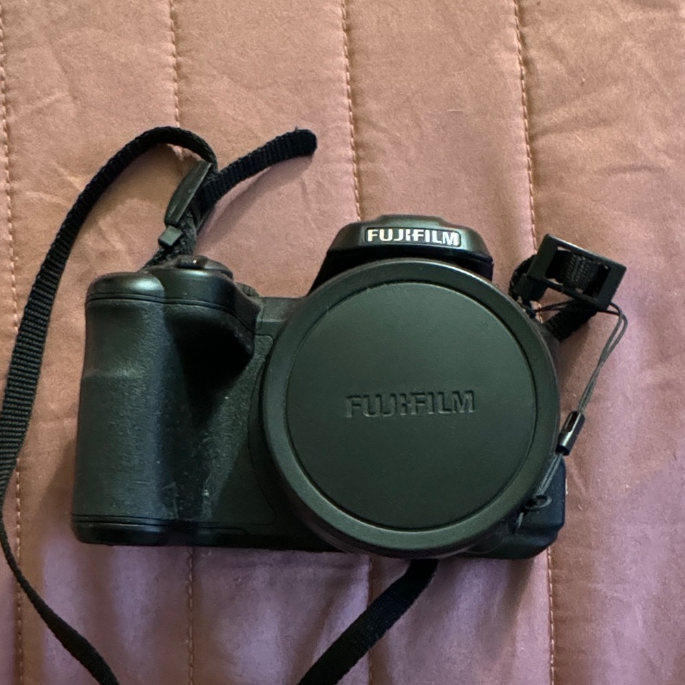Fujifilm Black Digital Camera with Strap